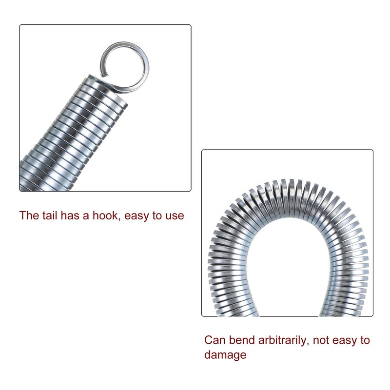 HARFINGTON 2pcs PVC Pipe Bending Spring 27.52mm OD 550mm Long