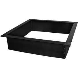 Blue Sky Outdoor Living PCFF3636 36" Square Porcelain Coated Finish Fire Ring, Black