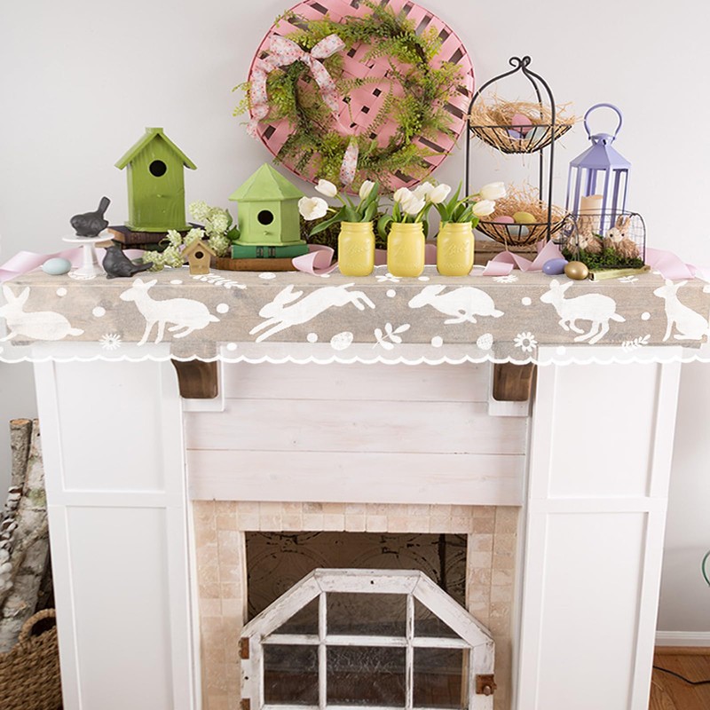 Lace Easter Table Runners 72 Inches Long - Spring Easter