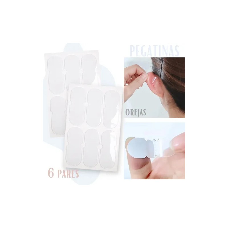 Pegatinas Parches Orejas Stiker Rostro Silicona Invisibles F