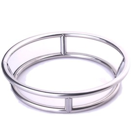 Wok Ring/Stainless Steel Wok Rack Insulated Pot Mats Cookware Ring/Wok accessories (Dimensions; height 5.5 cm/2.16 inches; bottom diameter 26 cm/10.2 inches; diameter28 cm/11 inches)