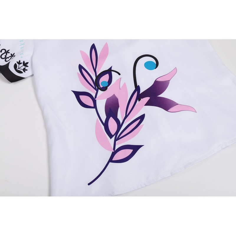 Mecamelon Women Mirabel Costume Dress Adult Floral Embroidery Full Set