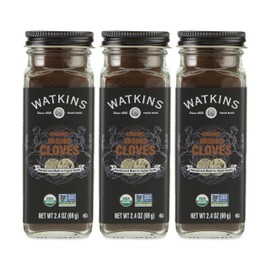 Watkins Gourmet Organic Spice Jar, Ground Cloves,2.4 Ounce (Pack of 3)