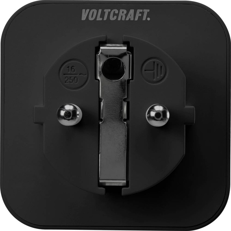 VOLTCRAFT SEM6000 BLACK Energy Cost Meter Bluetooth® Interface, Data Export,