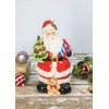 Hanna's Handiworks Festive Santa-Shaped Ceramic Cookie Jar, 7.5" x 7.5"
