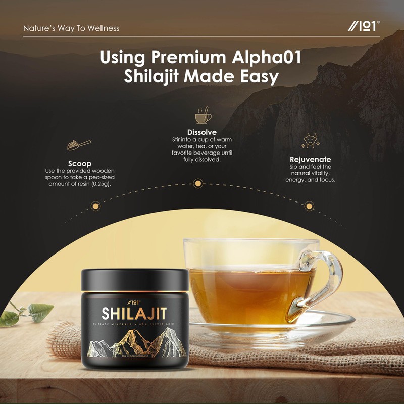 Himalayan Shilajit Resin 50g – Gold Grade 100% Pure Gilgit-Baltistan