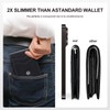 GOLF QUALITY Mens Slim Leather Bifold Wallets with Credit Card