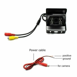 Multibao Rear View Backup Reversing HD Camera for Car Truck Lorry Pickup Bus Vehicle Caravans- Waterproof, Night Vision DC 12V - 24V