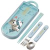 Skater TACC2AG-A Trio Set, Chopsticks, Spoon, Fork, Mofusand Moff Sand,