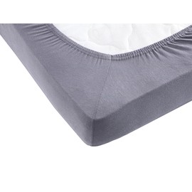 Visaggio Fitted Sheet, 100% Cotton Jersey Fitted Sheet, Bed Sheet, 28 Colours, Choice of Sizes, 180 x 200 cm - 200 x 200 cm