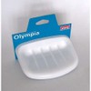 TATAY Olympia Soap Dish, Polypropylene, White, One Size