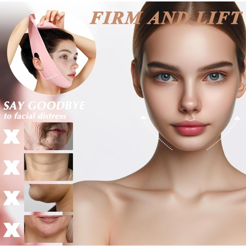 Chin Lift Mask,Double Chin Reducer for Women,Anti Aging Chin