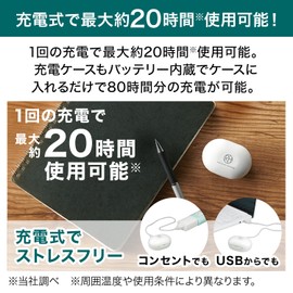 Shop Japan(ショップジャパン) 楽ちんヒアリング耳穴式 充電式集音器 連続約20時間使用可能 6段階の音量調節 最大約30倍に音を増幅 簡単操作 電池不要 USB充電 省エネ 両耳 イヤホン型 SA-01 プレゼント 贈り物