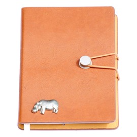 African Hippo Notebook A6 Pocket Sized Notepad Safari Gift Optional Personalisation