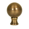 Sphere Finial Antique Brass 1.75" h
