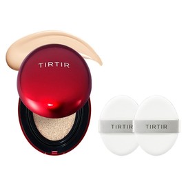 Tyrtir Mask Fit Red Cushion 18g + Puff 2p Set, 17N Vanilla, 1 Set / 티르티르 마스크 핏 레드 쿠션 18g + 퍼프 2p 세트, 17N 바닐라, 1세트