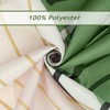 Bonhause Boho Shower Curtain, Abstract Modern Arch Sun Green Palm