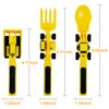 3PCS/Set Children's Tableware Constructive Utensils Flatware Toys for Babies and