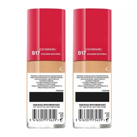 COVERGIRL Outlast Extreme Wear 3 In 1 Foundation 817 GOLDEN NATURAL, 2PACK, READ