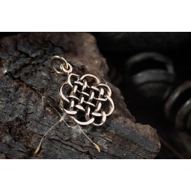 Windalf Jewellery Pendant Caley 2.8 cm Celtic Knot Bronze, Bronze