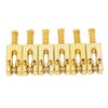 6Pcs Guitar Bridge Roller Saddles Height Adjustable Vintage Style Electric