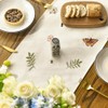 Artoid Mode Mushroom Wildflowers Spring Table Runner, Seasonal Summer Bees