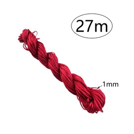 Pamtns Nylon Yarn for Bracelets Pack of 20 1 mm Silk Nylon Cord Chinese Latch Cord 27 m Macrame Yarn Nylon Thread Macrame Thread Braided Bead Cord for Braided Necklace Bracelet DIY Crafts