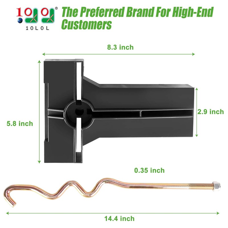 10L0L 8V Battery Hold Down Plate for Club Car Precedent