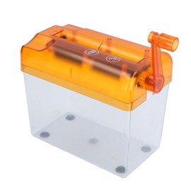 Luqeeg Mini Trituradora de Papel de Oficina, Estructura Compacta, Fácil de Usar, Trituradora de Manivela para Papel A6, con Caja de Polvo...          