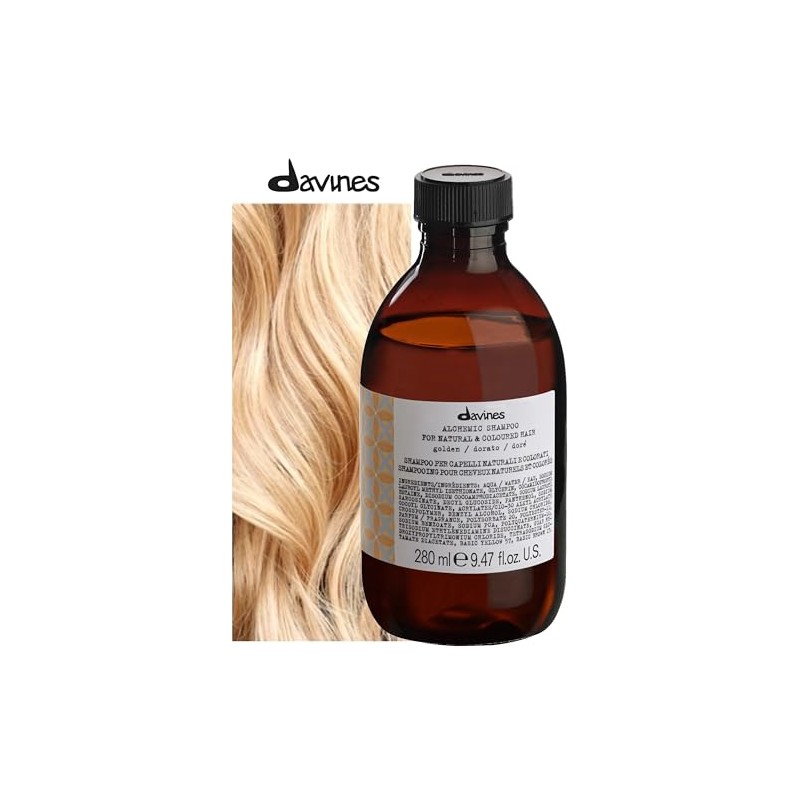 Davines Alchemic Shampoo, Golden, 9.46 fl. oz.