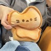 Hofun4U Butter Bread Plush Pillow, Biscuit Cat Stuffed Animal Pillow,