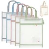 LOLYSIC 5 Pack A4 Size Project Bags for Quilting, 14x11x5