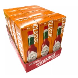 TABASCO 12 Bottles (2 fl oz each) TABASCO Classic McIlhenny Hot Pepper Sauce EXP 6/26
