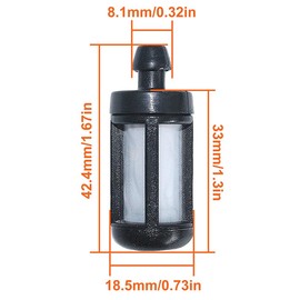 Mtanlo For Stihl MS311 MS391 MS311Z MS391Z Chainsaw High Voltage Package with Spark Plug, Fuel Filter, and Guide Screws - OEM Code 1140 400 1303, 1140 1305 B