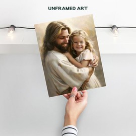 Christian Toddler Girls Bedroom Decor - Religious Gifts - Little Girl Decorations - Wall Decorations for Kids - Nursery Wall Art - Jesus Wall Decor - Spiritual Decor - Christian Decor for Girls Room