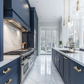 VEHCIL 20 Pack Square Brushed Brass Cabinet Pulls, 7 Inch(178mm) Hole Centers Gold Cabinet Handles Hardware for Kitchen Cupboard Closet Bathroom Dresser Drawer, Solid Zinc Alloy