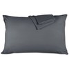 Hafaa Pillow Cases 2 Pack Brushed Microfiber Plain Pillow Cases
