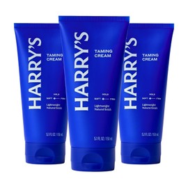 Harrys Crema domadora para el cabello, crema ligera para peinar el cabello con acabado natural, 5.1 onzas lquidas, paquete de 3                       