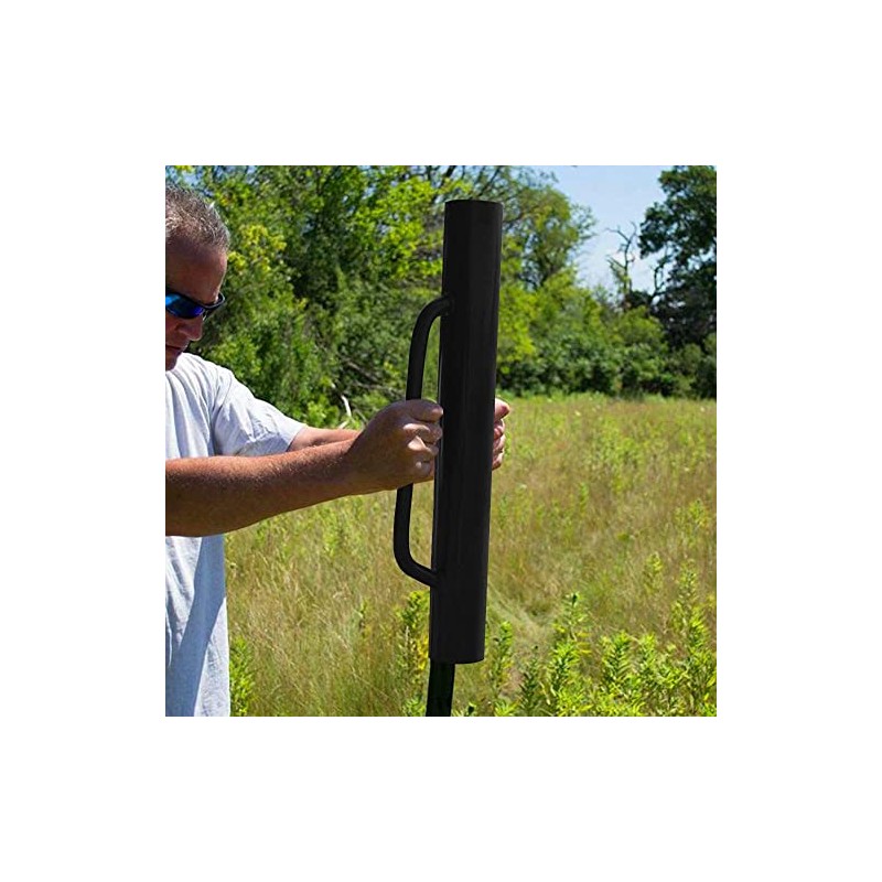 MTB Garden Black Fence Post Driver with Handle 18 LB