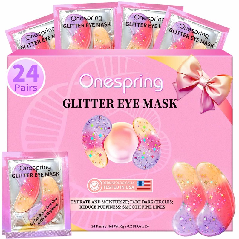 Onespring Mascarillas para Ojos(24 Pares)- Regalo para Ella