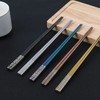 YOZOTI Stainless Steel Chopsticks, Reusable Chopsticks, 5 Pairs Dishwasher Safe