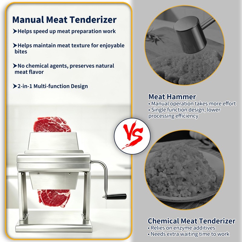 7 Inch Commercial Meat Tenderizer Machine