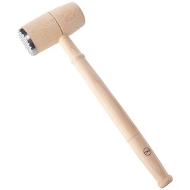T&G Meat Hammer with Metal End in FSC Beech