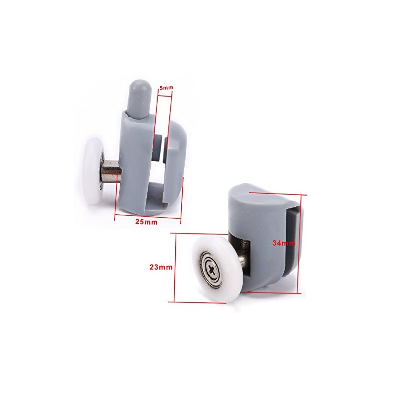 Shower Door Rollers, Lance Home Set Of 8 Single Shower