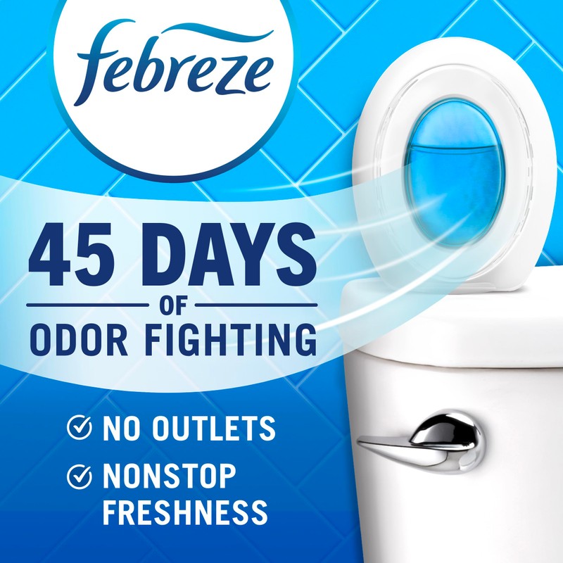 Febreze Bathroom Air Freshener, Odor-Fighting, Plug In Alternative, Air Fresheners