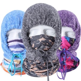 Unbranded Windproof Fleece Neck Winter Warm Balaclava Ski Full Face Mask for Cold Weather - 09 Coffee