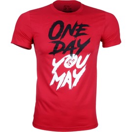 5% Nutrition Rich Piana Weightlifting Workout T-Shirt Gym Tee Muscle Shirt Cotton (#266 M, Red One Day You May)