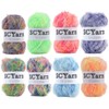 SCYarn 8 Skeins Scrubbing Yarn for Scrubby Multicolor 100% Polyester