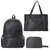 RANYAKE Ultra Lightweight Foldable Backpack,Water Resistant Hiking Backpack,Polyester Backpack,Black Lightweight