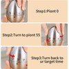 TNSLAND Kitchen Timer, Kitchen Timer, Egg-shaped Funny Egg Timer, Stainless
